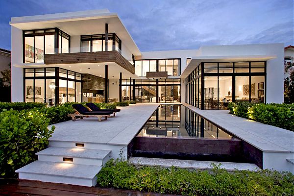 Дом Franco Residence от бюро KZ Architecture. Голден Бич округа Майами-Дейд., штат Флорида, США.