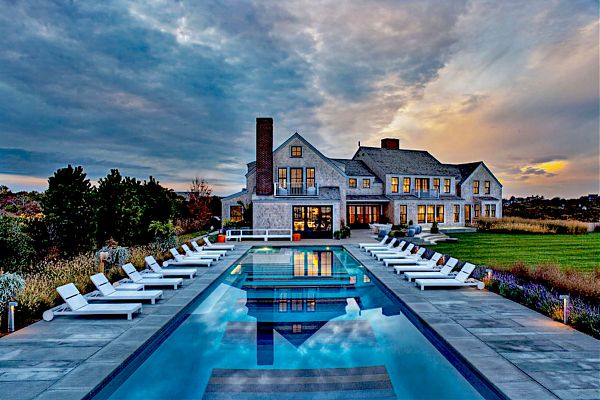 Элитного дома - Squam Residence на острове Нантакет, штат Массачусетс от американской студии дизайна Malcom Designs.
