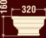 Капитель колонны К-701/1 (200 мм) (К)