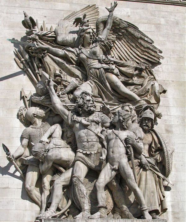 Барельеф «Марсельеза» (скульптор Ф.Рюд) на Триумфальной арке на площади Звезды. 