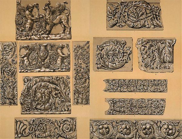 Примеры римского античного орнамента.