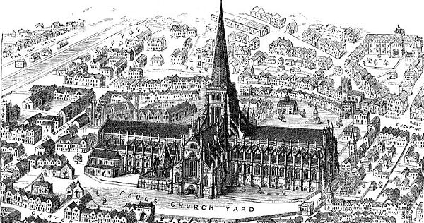 На фото: Готический собор Святого Павла Большого Лондонского пожара 1666