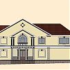 Эскизное предложение отделки дома в Сколково (вариант цветового решения для фасада 2)