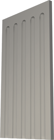 Фасадный декор: Ствол пилястры ФБ-СП-005 (1 фрагмент из 3-х