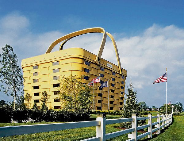 Здание-корзина World's Largest Basket. Проект Дейва Лонгебергера. Нюарк, Огайо.