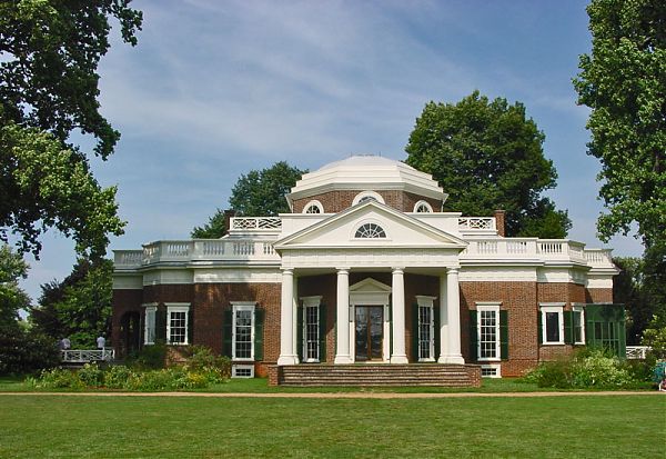 Дом в Монтичелло, Шарлотсвилль, США, штат Виргиния. Томас Джефферсон. 1769 г.