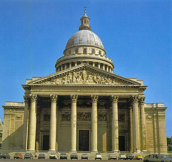 Церковь св. Женевьевы в Париже. Архитектор Жак Жермен Суфло. Спроектирована в 1756 г.