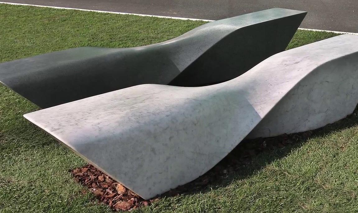 Парковые бетонные скамейки
