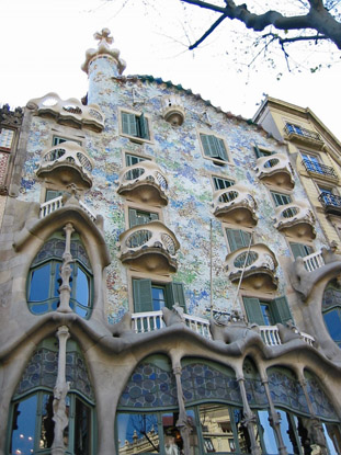 Каса Бартльо (Casa Batlló). А.Гауди