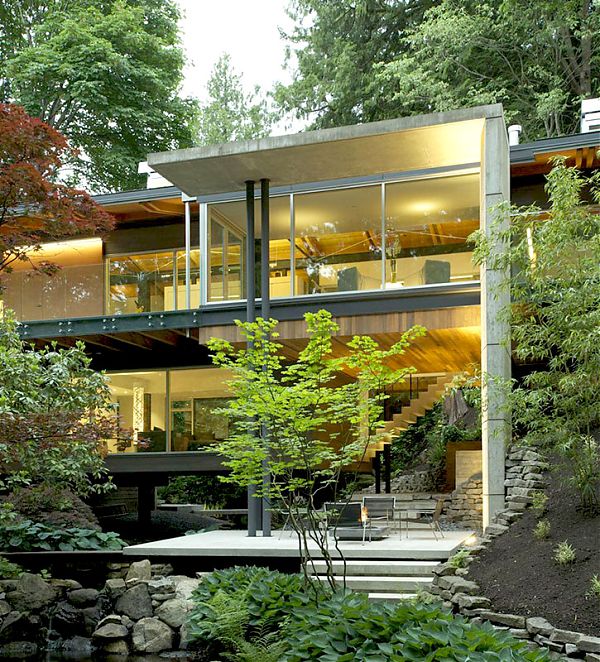 Дом Southlands Residence. проектное бюро DIALOG. Пригород Ванкувера. Британская Колумбия. Канада.