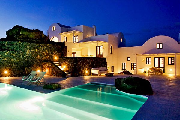 Aenaon Villas от группы Giorgos Zacharopoulos. Санторини. Греция, 2009 г.