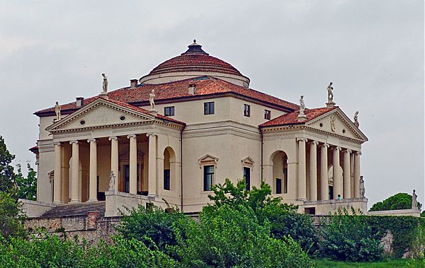 Вилла Ротонда. Арх. А.Палладио. 1508-1580гг. Под Виченцой. Построена для Паоло Альмерико - вышедшего в отставку чиновника из Ватикана.