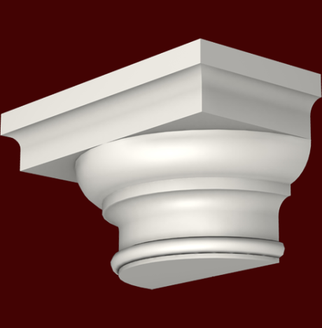 Фасадный декор: Капитель полуколонны ПК-701/1 (К)