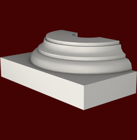 Фасадный декор: База полуколонны ПК-701/8 (К)