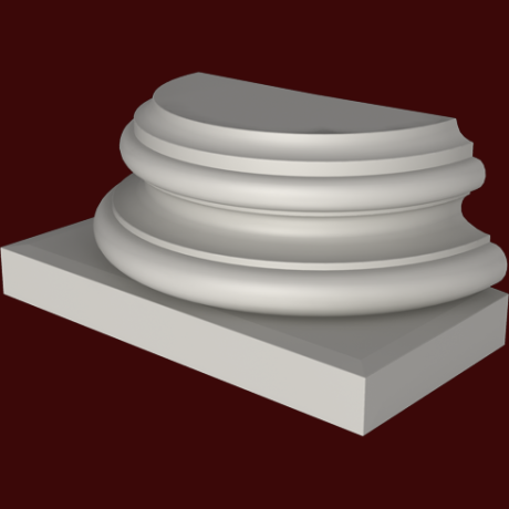 Фасадный декор: База полуколонны (пк8044) ПК-8023 (Е)