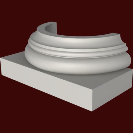Фасадный декор: База полуколонны (пк8013) ПК-805 (Е)