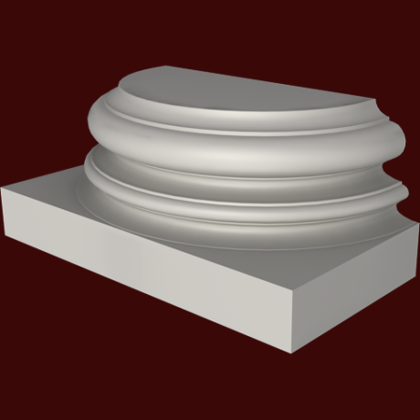 Фасадный декор: База полуколонны (пк8042) ПК-808 (Е)