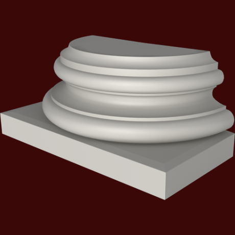 Фасадный декор: База полуколонны (пк8021) ПК-810 (Е)
