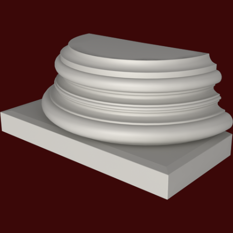 Фасадный декор: База полуколонны (пк8043) ПК-811 (Е)
