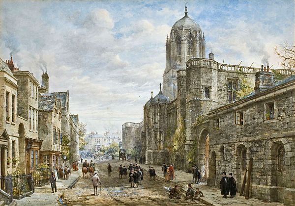 Архитектура Парижа конца 19 века в акварели Жан Беро (Jean Beraud. 1848 (1849) - 1935 гг.)