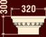 Капитель колонны К-702/2 (220 мм) (К)