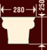 Капитель колонны К-702/5 (220 мм) (К)