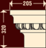 Капитель полуколонны ПК-704/2 (К)