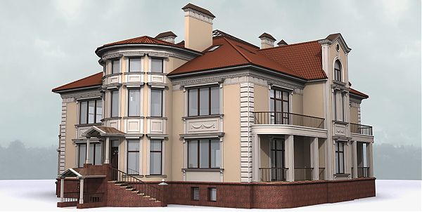 Дизайн-проект дома в Тульской области.