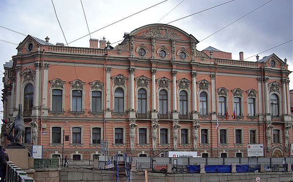 Дворец Белосельских-Белозерских. Петербург. Проект реконструкции архитектора А. Штакеншнейдера 1847-1848 гг.
