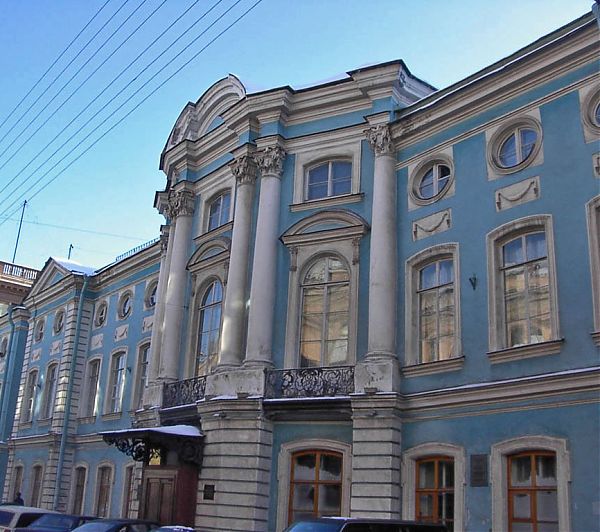 Шуваловский дворец на Итальянской улице. 1753-55 гг. Архитектор С. Чевакинский
