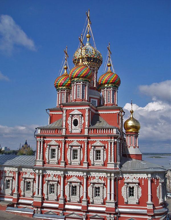 Собор Пресвятой Богородицы. Строгановское барокко. 1701 г. (после последующего пожара восстанавливалась по заказу супруги Строганова).