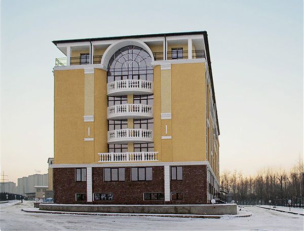 Торцевой фасад ЖК "Адмирал" 
