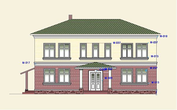 Финский домик, 4-ый вариант фасада