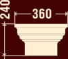 Капитель колонны ФБ-К-702/3 (220 мм) (К)
