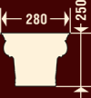 Капитель колонны ФБ-К-702/5 (220 мм) (К)