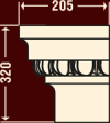 Капитель полуколонны ФБ-ПК-704/2 (К)