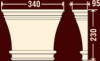 Капитель пилястры ФБ-П-706/4 (К)