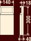 База пилястры ФБ-П-707/9 (К)