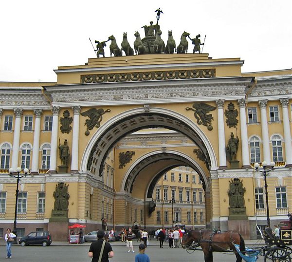 Арка 3дания Главного Штаба, 1819-1829 гг. арх. К. Росси.