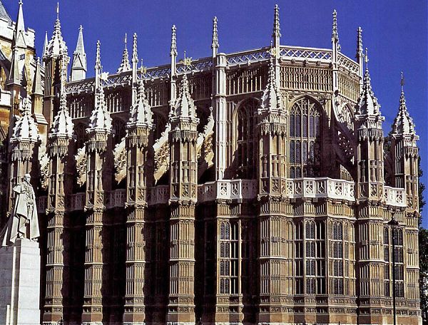 «Украшенный» готический дизайн. Капелла Генриха VII Вестминстерского аббатства. Лондон. 1502—1512 гг.
