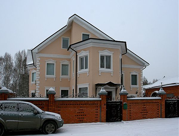 Особняк в Тюмени, лепной декор и фрески.