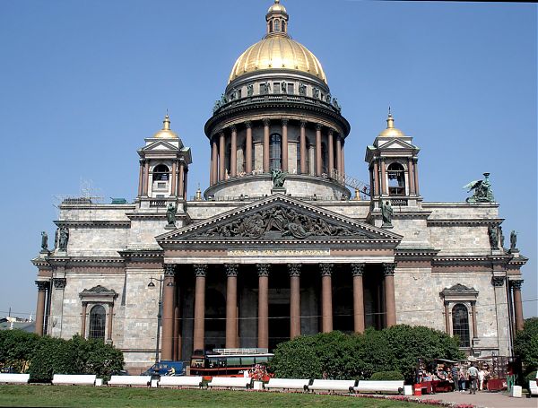 Портик Исаакиевского собора. Архитектор О. Монферран. 1818-1858 гг.