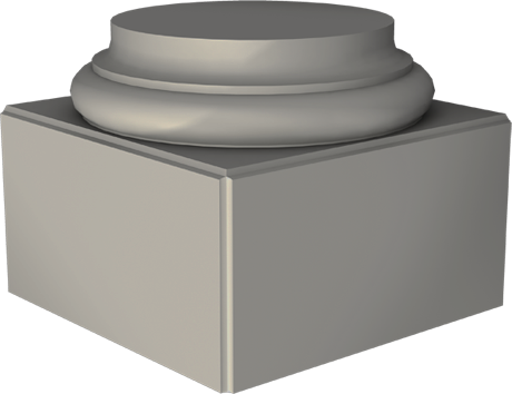 Фасадный декор: База колонны ФБ-К-705/8 (350 мм) (К)