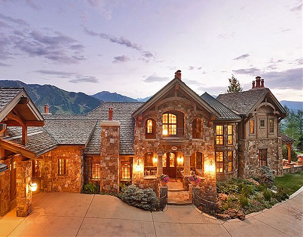 Современное сооружение в стиле французского шато. Вилла Aspen, Hunter Creek Road. Колорадо.USA. 2002 г.