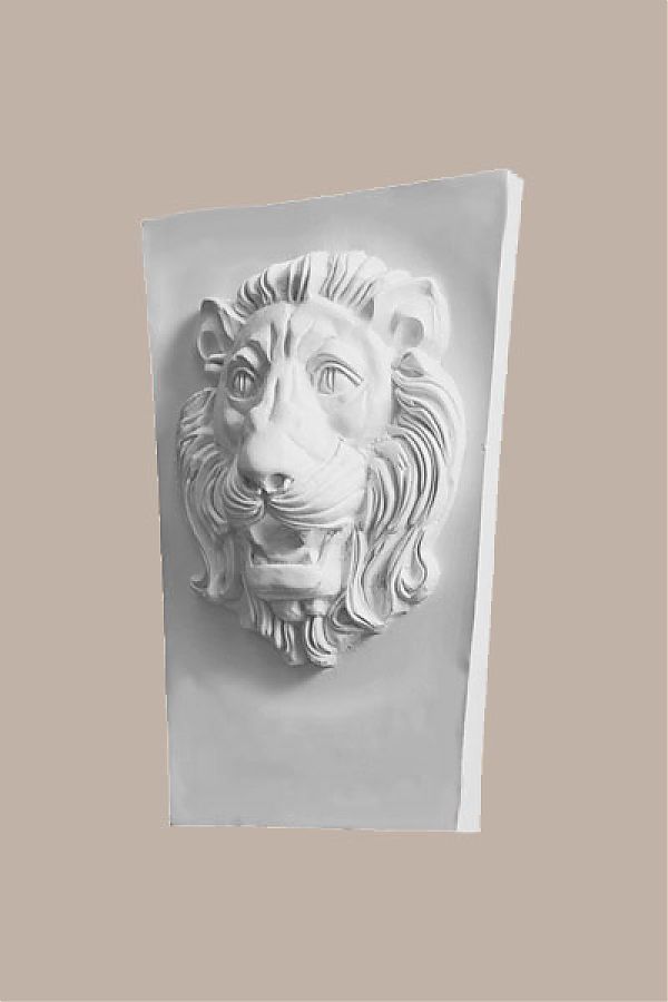 Рельеф - маска льва для отделки фасада в стиле барокко.
