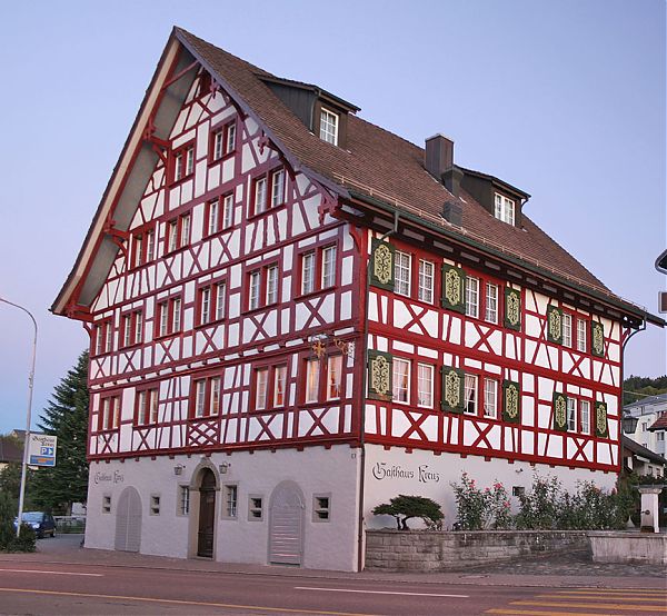 Фехверковый дом в Германии.
