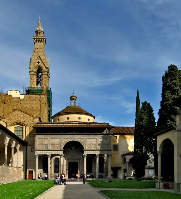 Капелла Пацци (Brunelleschi’s Pazzi chapel), архитектор Брунеллески, 1429—1443 гг.