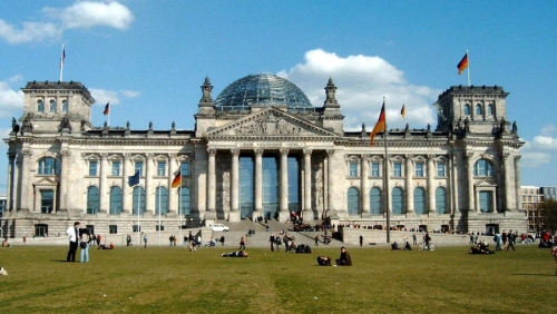 Рейхстаг в Берлине (Reichstagsgeb&auml;ude. Начало строительства 1884 г.)
